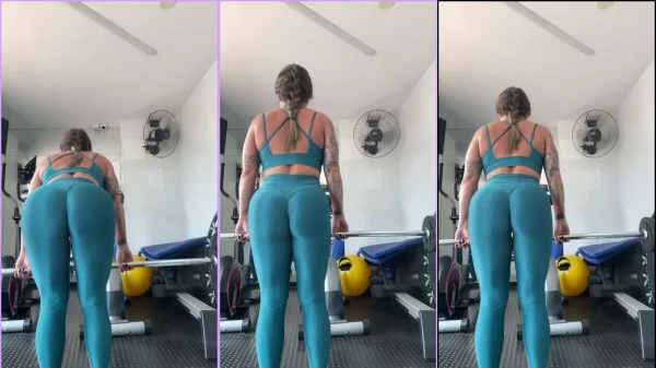Video Privacy Kelly Valim at the gym taking weight