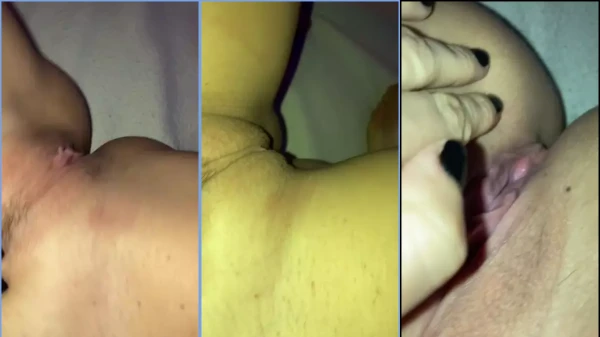 Angel Santiago all naked playing with pussy