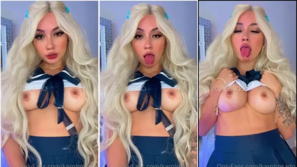 Sexy busty rose karol showing off of high school