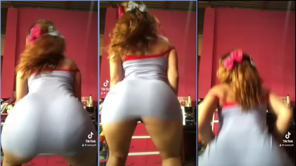 Zamy Gaibor with sexy dress dancing