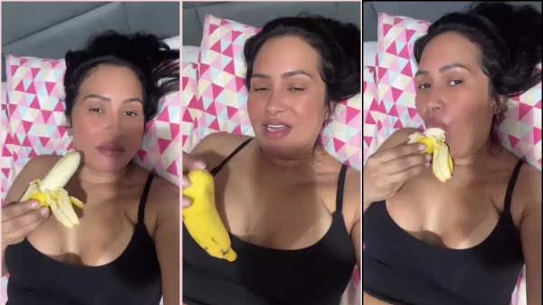 Alessandra Marques loves to eat banana when she is horny