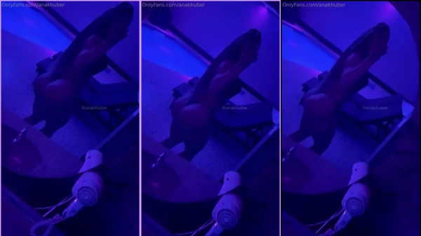 Ana Khuber only in panties and too sexy bra and bra