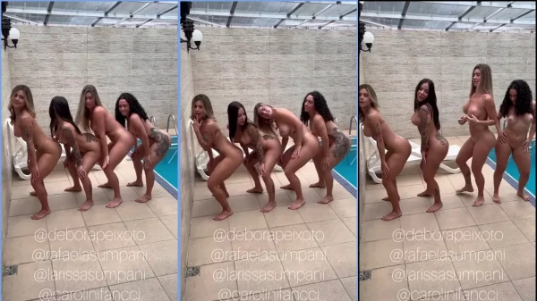 Debora Peixoto and Brazilian Safadas dancing naked