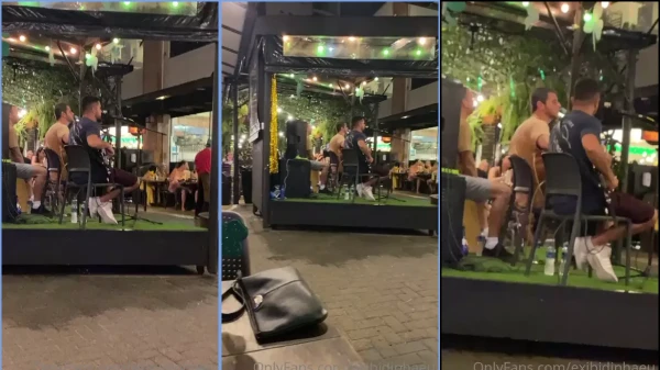 Displayedu in a party having fun