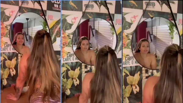 Hot video angel santiago in the bathroom