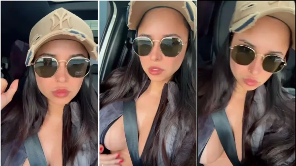 Jessica Minasian going to the beach with sexy bikini