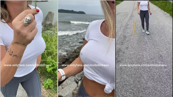 Lais display all naughty on the walk