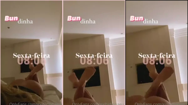 Lais displayed recording her big ass in the morning