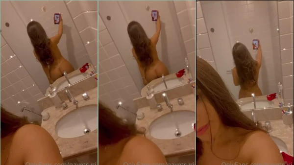 Nay Etruri recorded a naked video inside the bathroom