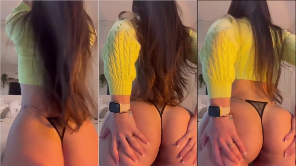 Nay Etruri wiggling and opening the ass