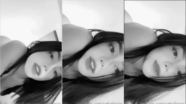 Nicole Ceballos filming on four talking to fans