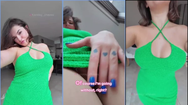 White Fairy excited by passing the finger with spit on the pussy