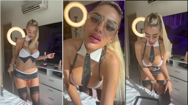 Anto Pane wearing a sexy outfit