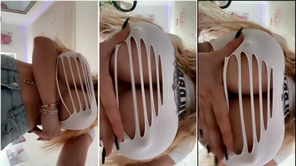 Delicious busty Lana Waifu with beautiful neckline