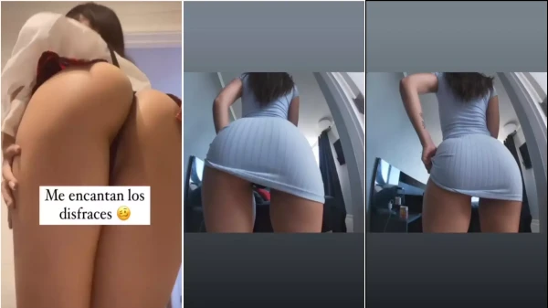 Famous cat aileen Silva dancing with dress