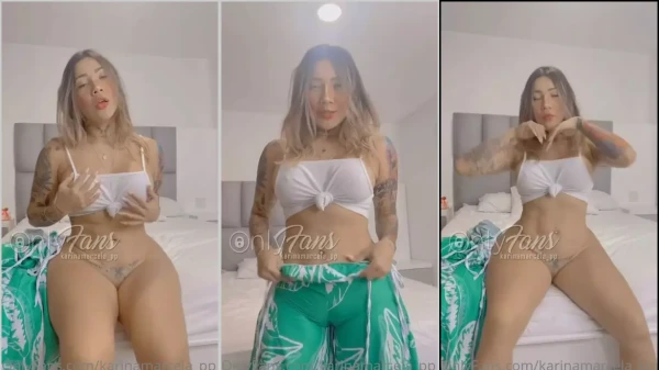 Hot Latin, Karina Marcela in another video without panties