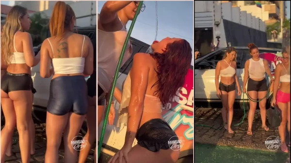 Iasmim Oliver in the joke with the little friends