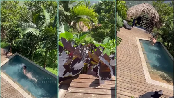 Sexy video of lioquen in the pool