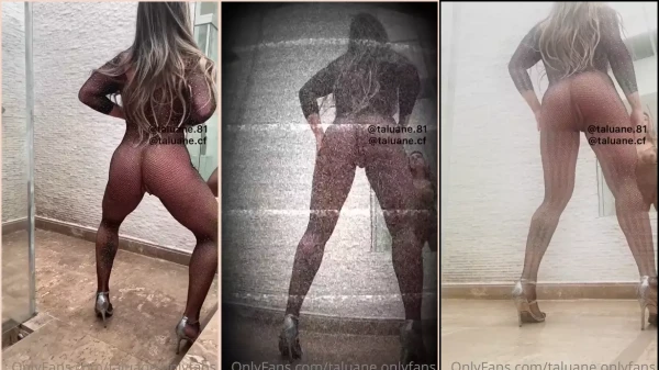 Taluane of pantyhose sensualizing in dance