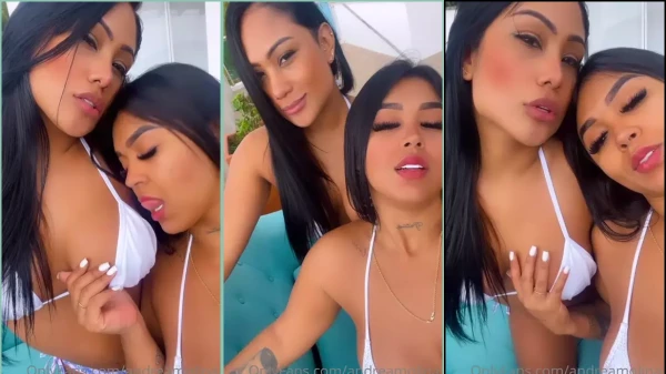 Andreamolina kissing friends' tits