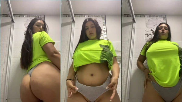 Delicious hill of large panties showing