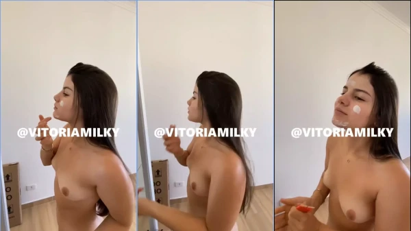 Vitoria Lima Delicia de Novinha naked Makeup