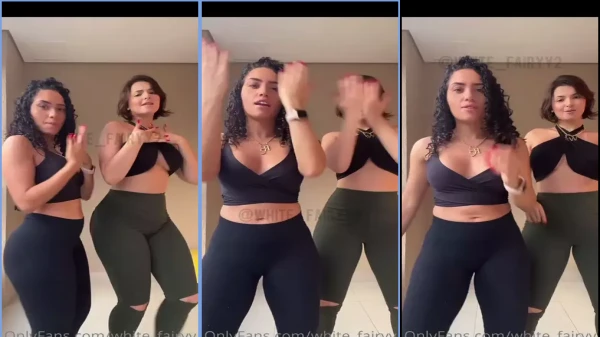 White Fairy Recording Tiktok Porn with Friend