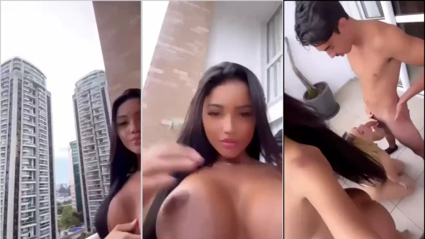 Busty brunette karlyane menezes with friend sharing cock