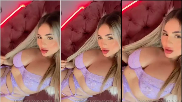 Angela Valdivieso Loirona Super Naughty Purple Lingerie