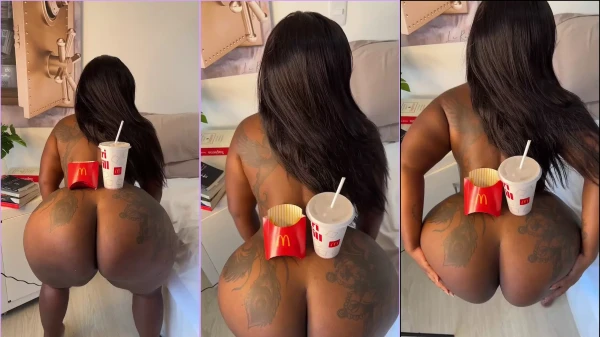 BKANGEL OPENING CUE WITH MC Donalds on top of the ass